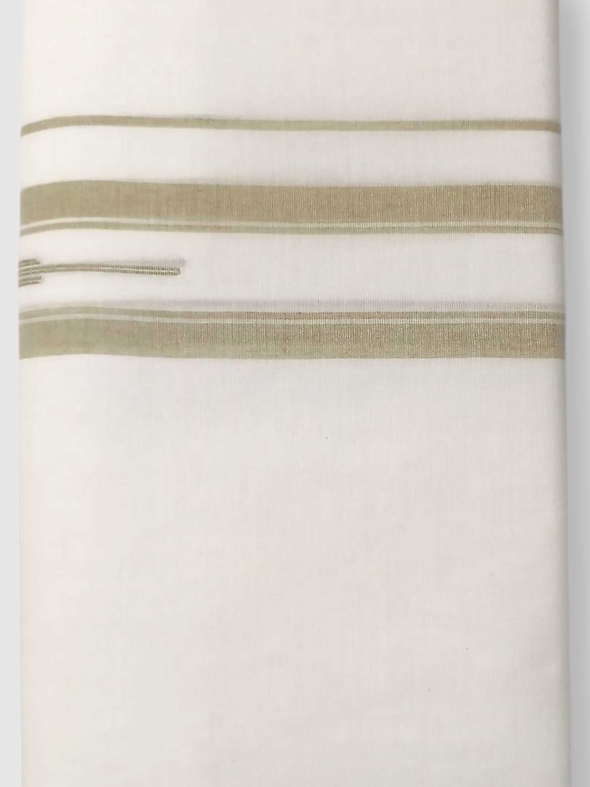 Pure White Cotton Men's Double Dhoti