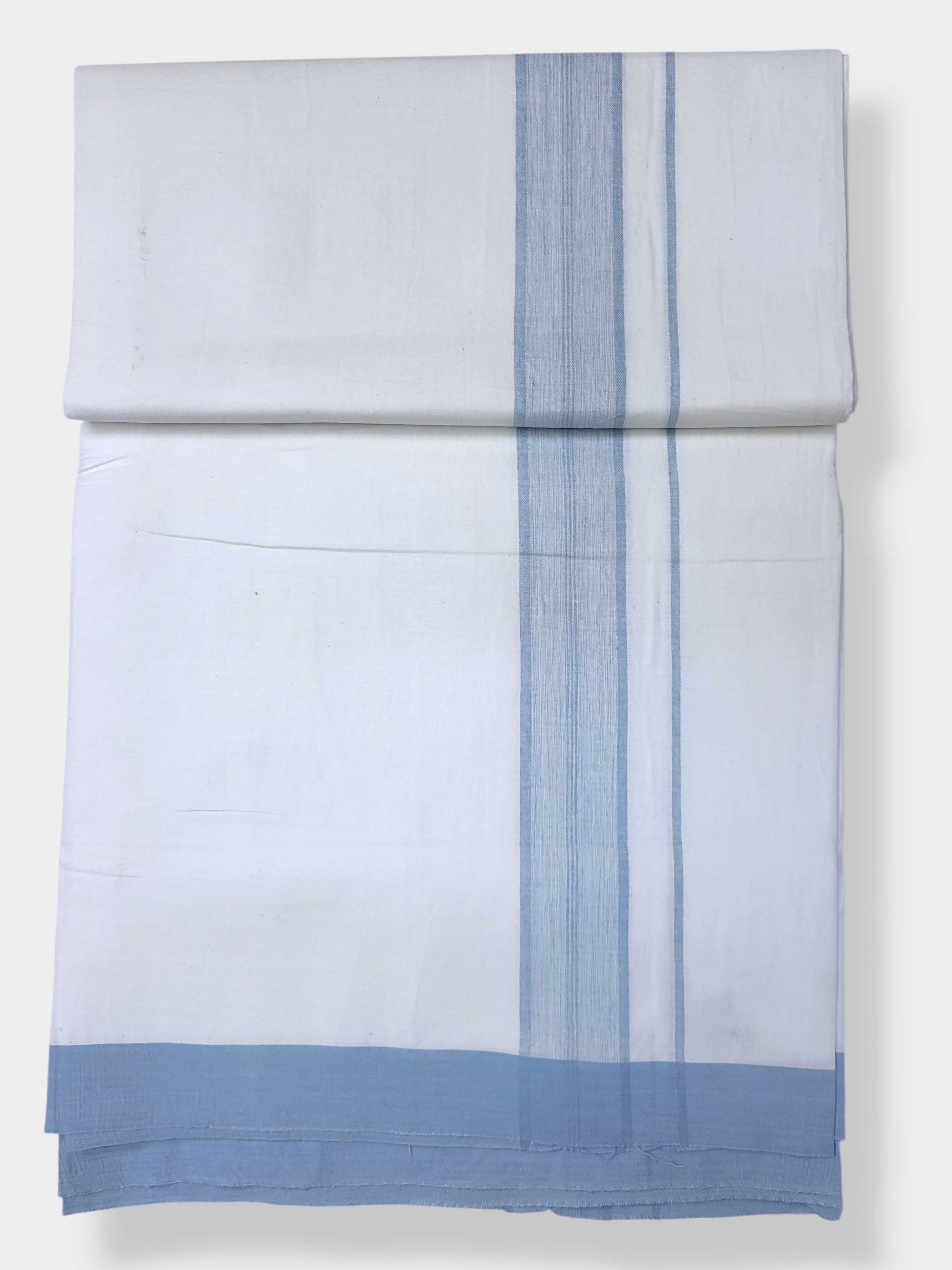Single Kerala Pure White Mundu/Dhoti
