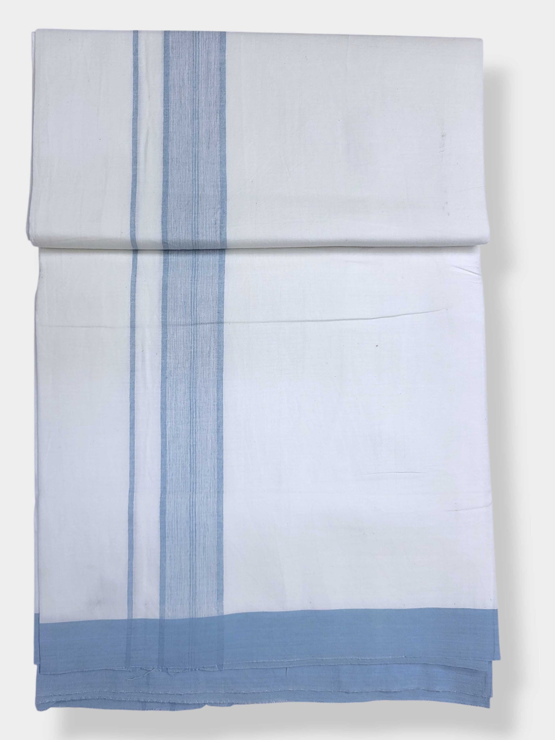 Single Kerala Pure White Mundu/Dhoti