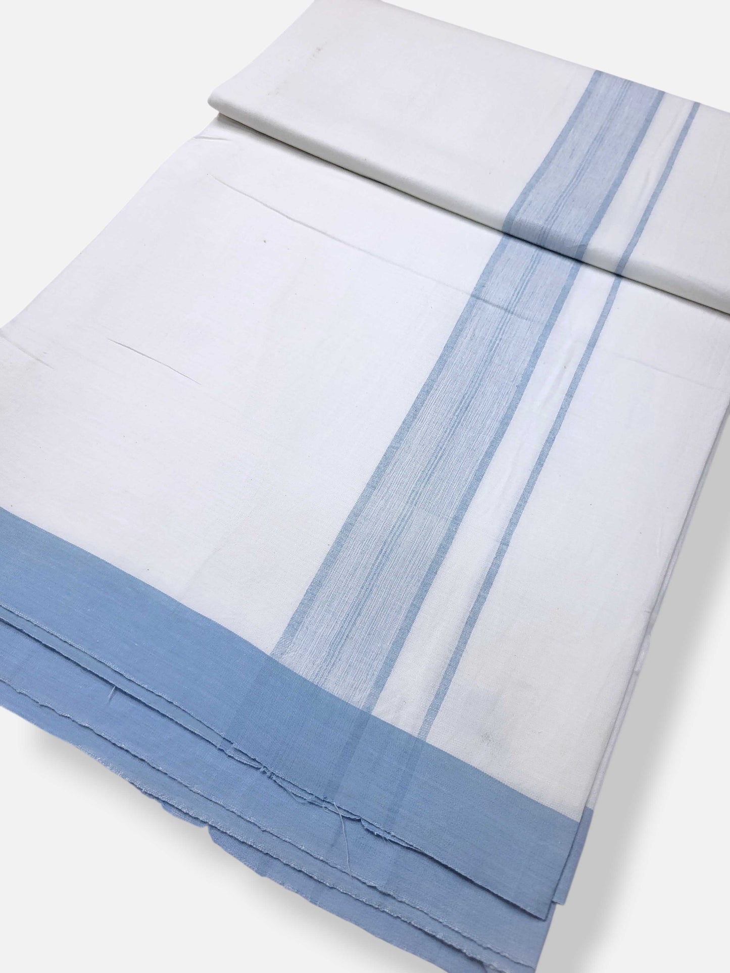Single Kerala Pure White Mundu/Dhoti
