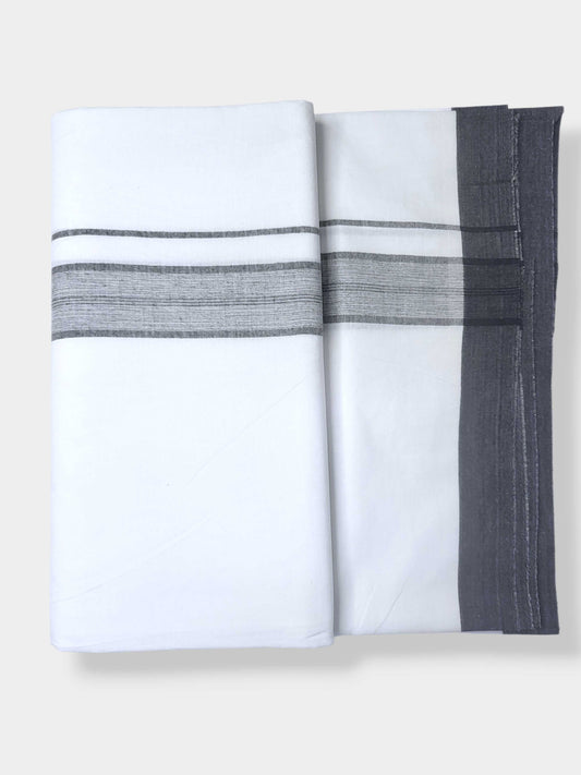 Single Kerala Pure White Mundu/Dhoti