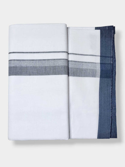 Single Kerala Pure White Mundu/Dhoti