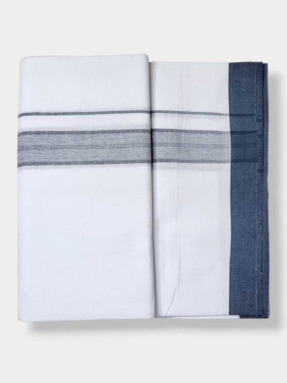 Single Kerala Pure White Mundu/Dhoti