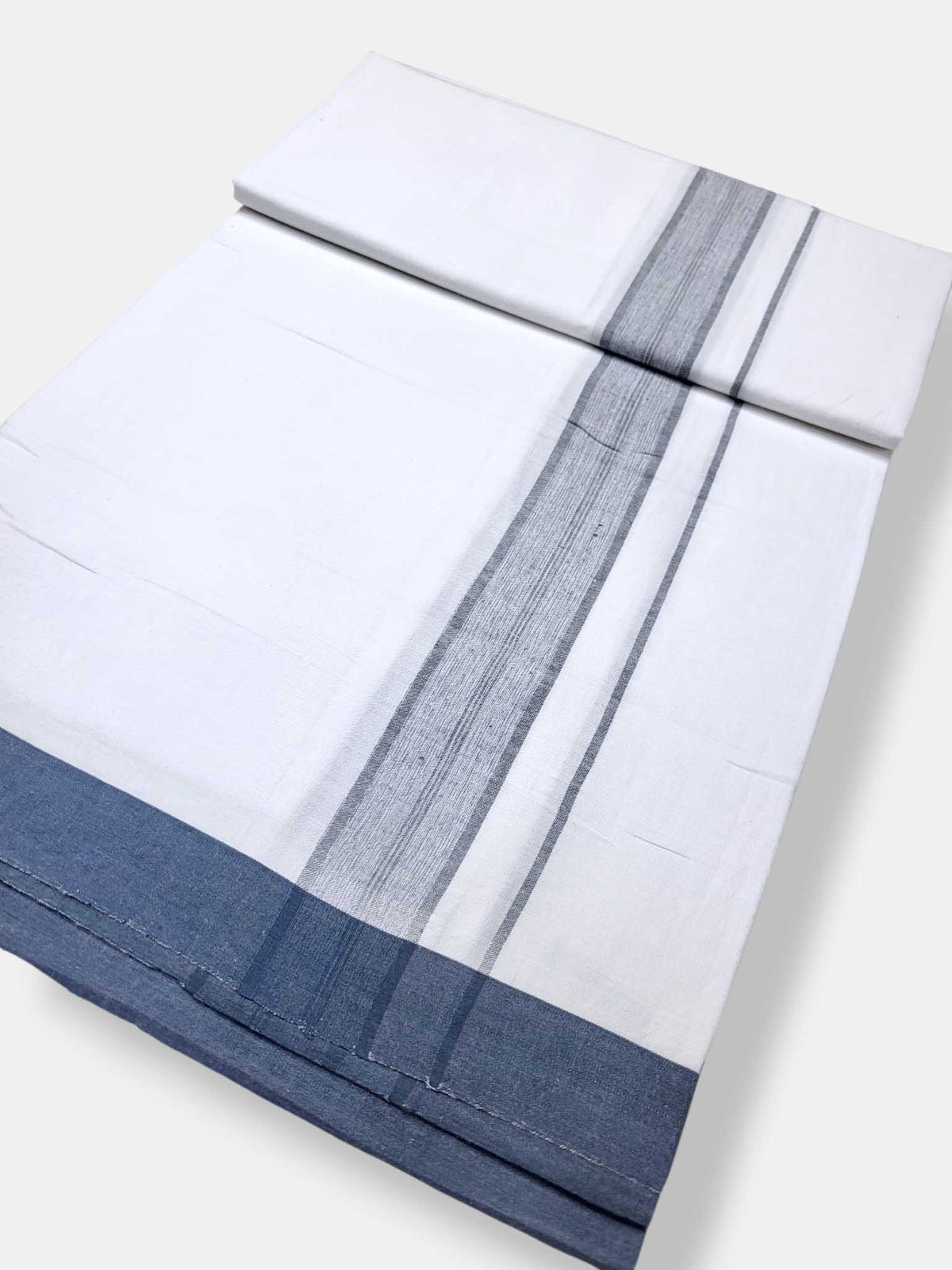 Single Kerala Pure White Mundu/Dhoti