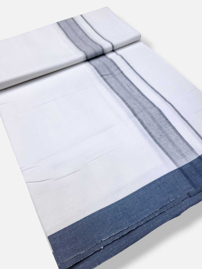 Single Kerala Pure White Mundu/Dhoti