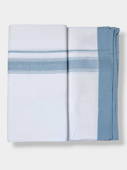 Single Kerala Pure White Mundu/Dhoti