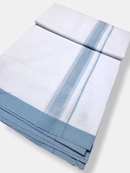 Single Kerala Pure White Mundu/Dhoti