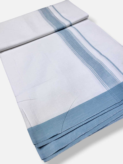 Single Kerala Pure White Mundu/Dhoti