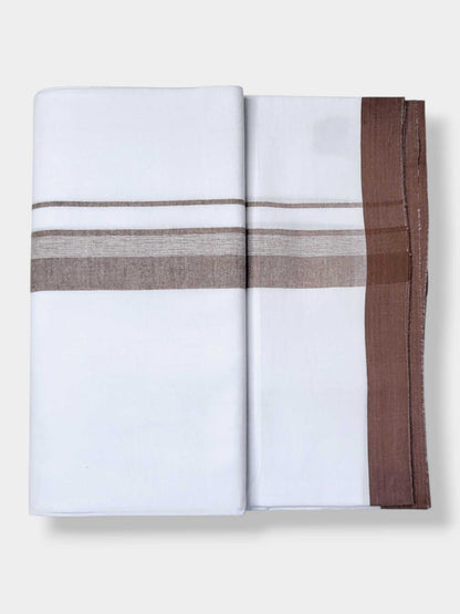 Single Kerala Pure White Mundu/Dhoti