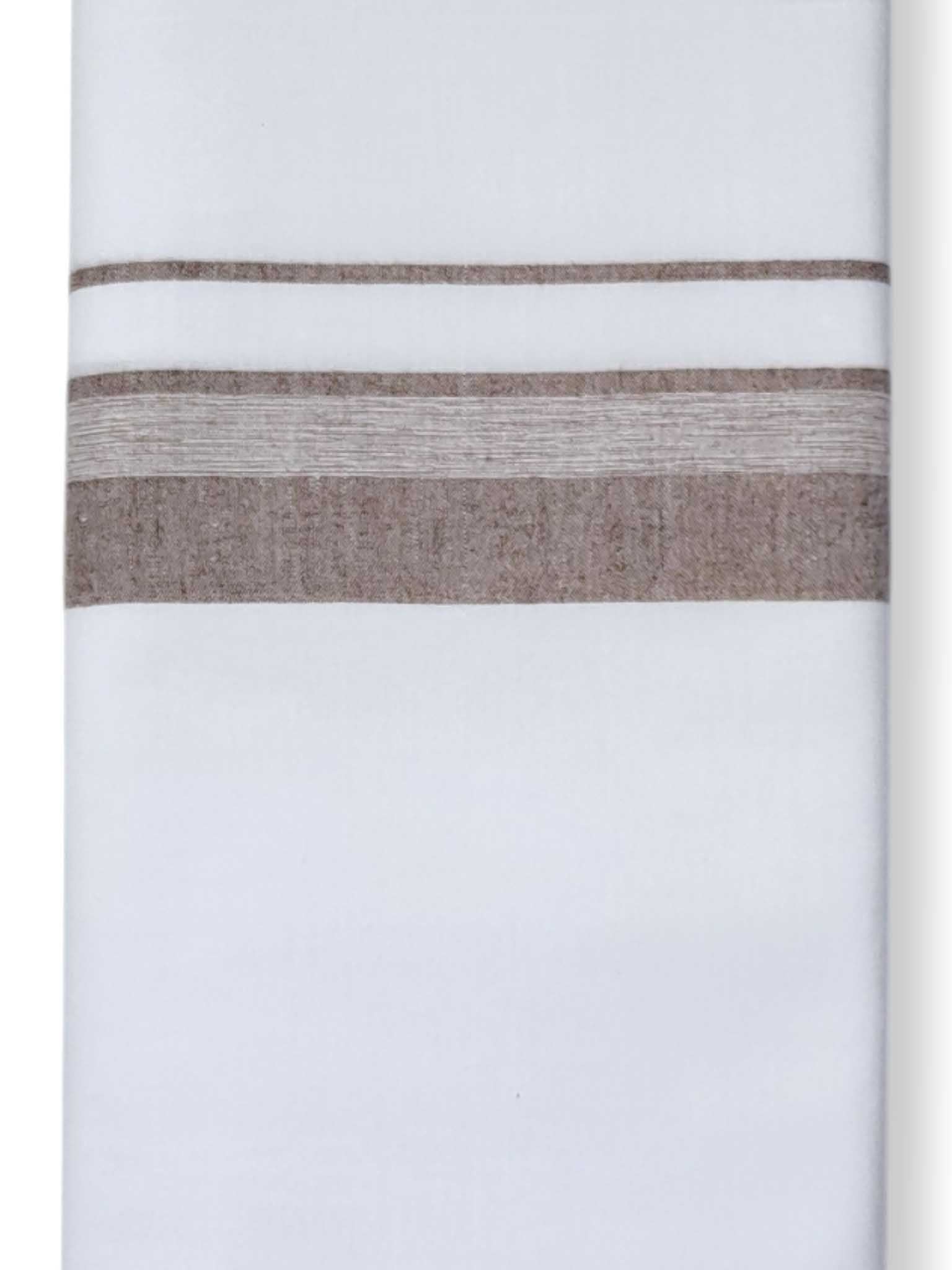 Single Kerala Pure White Mundu/Dhoti