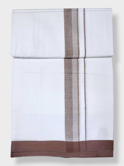 Single Kerala Pure White Mundu/Dhoti