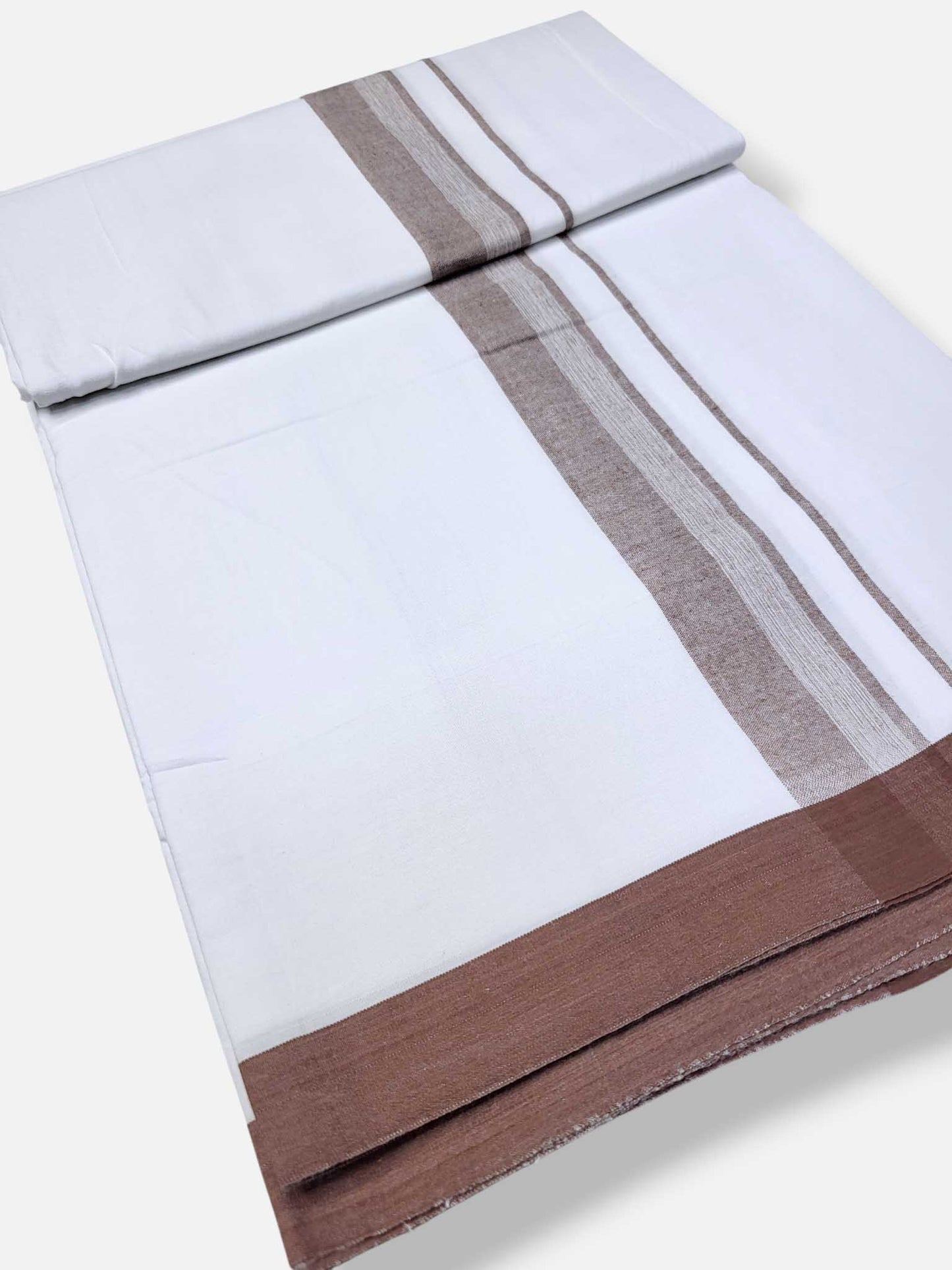 Single Kerala Pure White Mundu/Dhoti