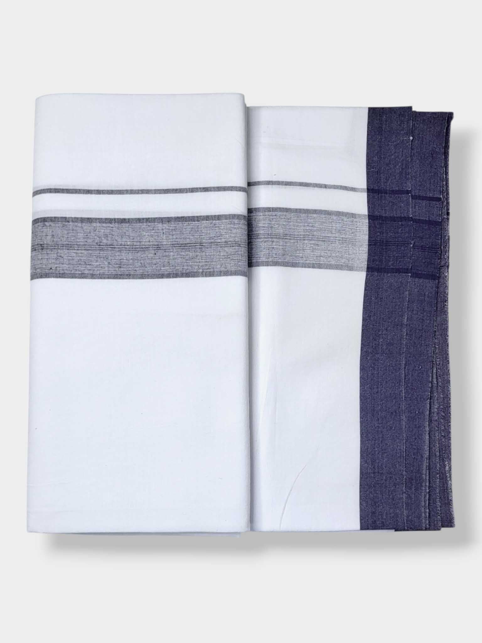 Single Kerala Pure White Mundu/Dhoti