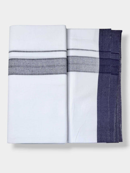 Single Kerala Pure White Mundu/Dhoti