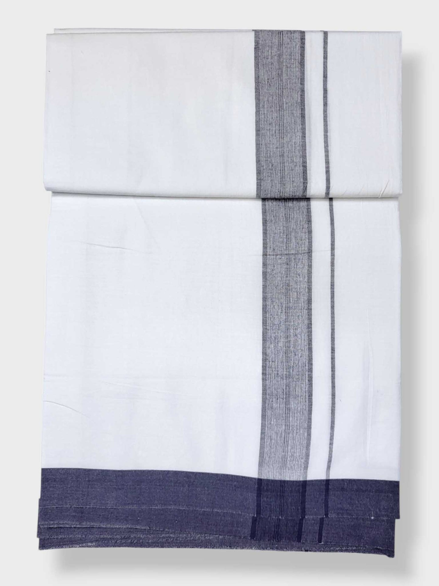 Single Kerala Pure White Mundu/Dhoti