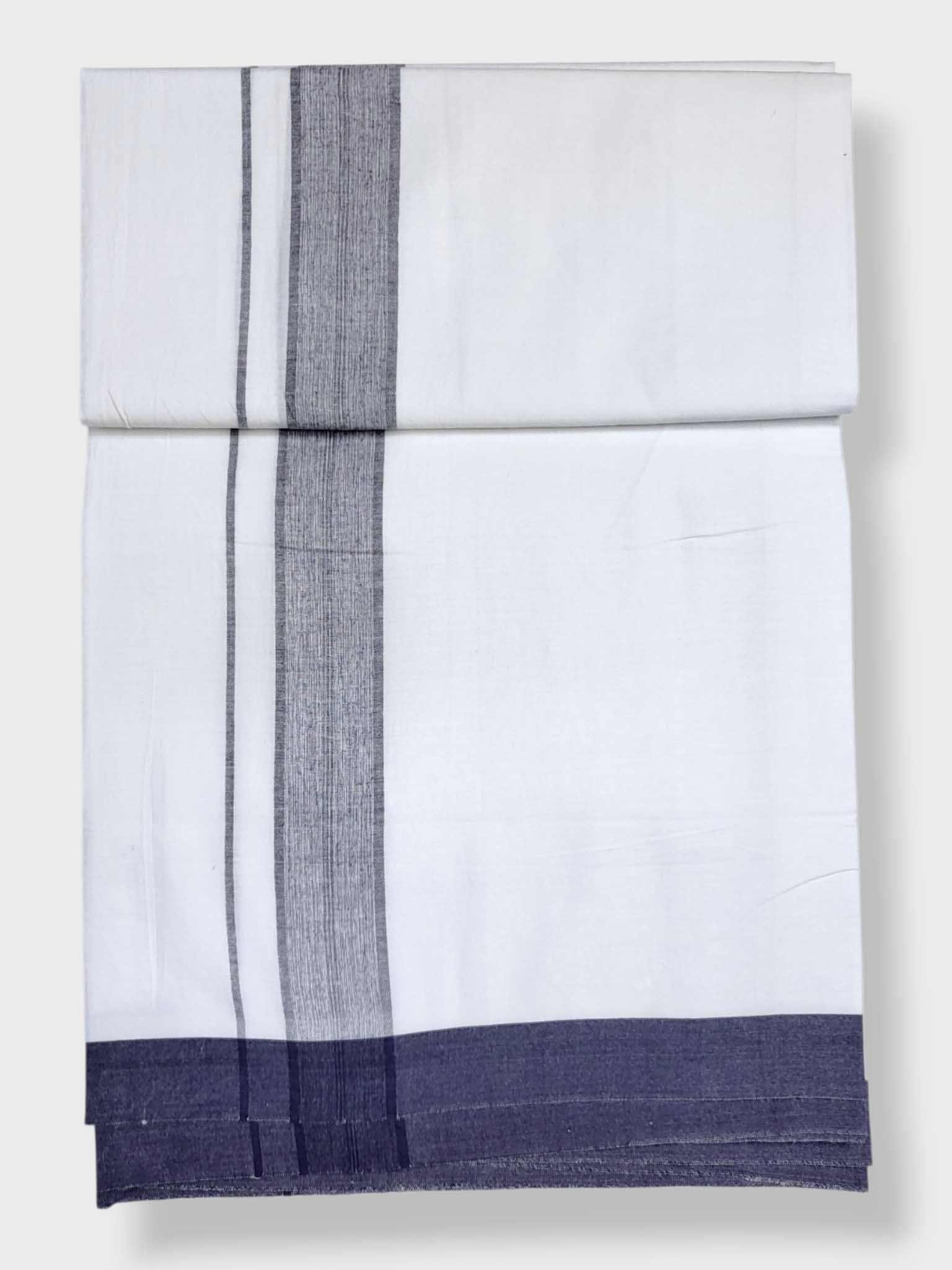 Single Kerala Pure White Mundu/Dhoti