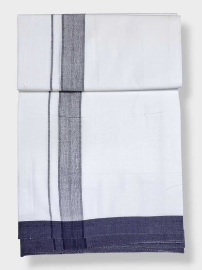 Single Kerala Pure White Mundu/Dhoti
