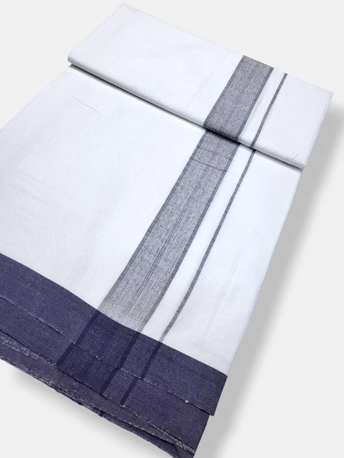Single Kerala Pure White Mundu/Dhoti