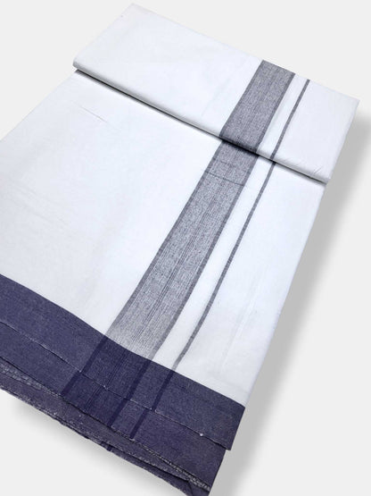 Single Kerala Pure White Mundu/Dhoti