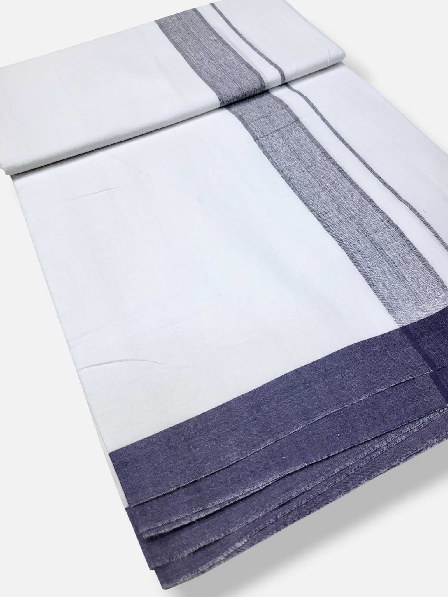 Single Kerala Pure White Mundu/Dhoti