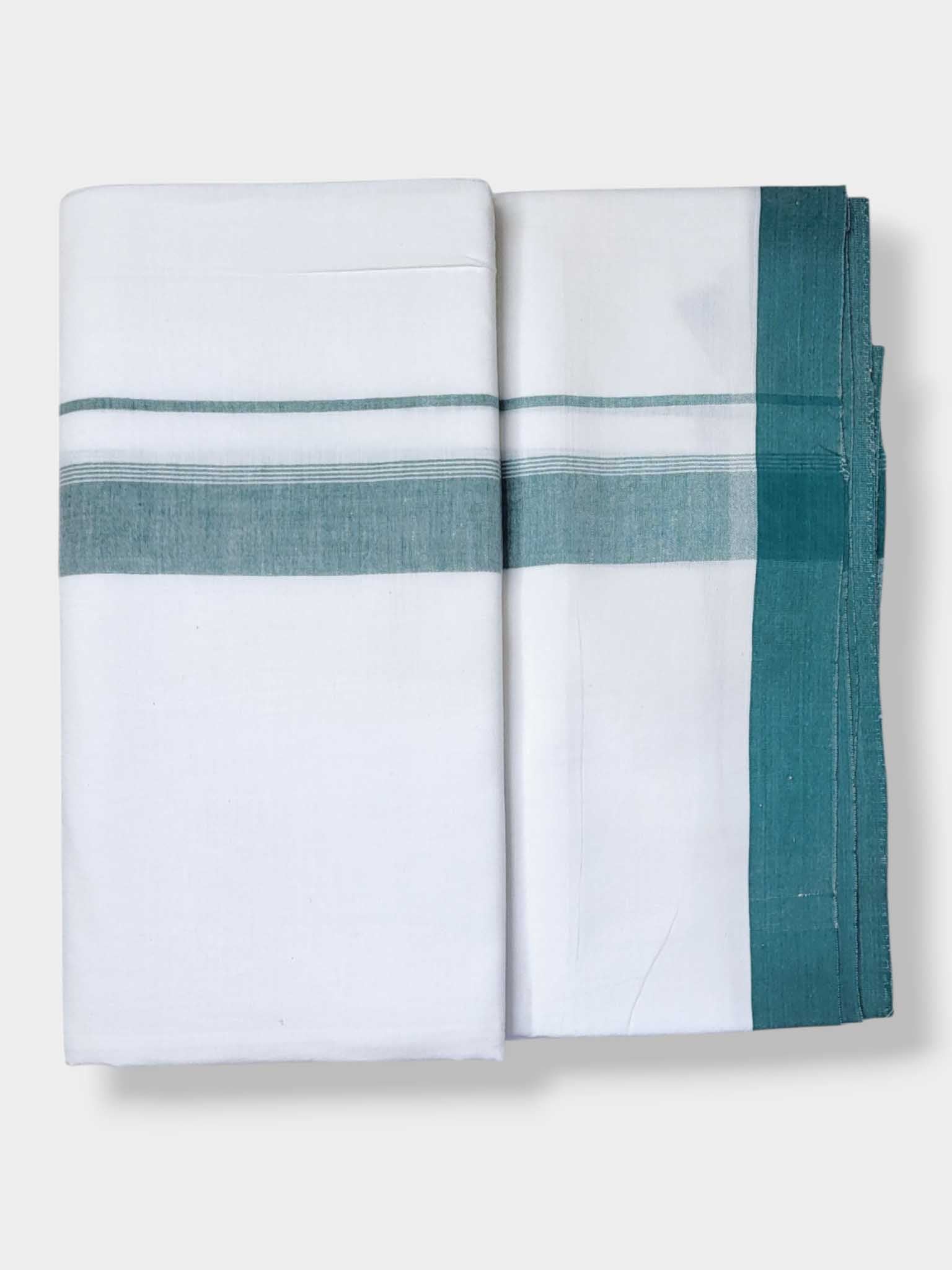 Single Kerala Pure White Mundu/Dhoti