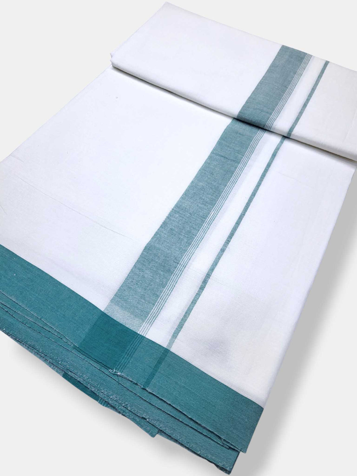 Single Kerala Pure White Mundu/Dhoti
