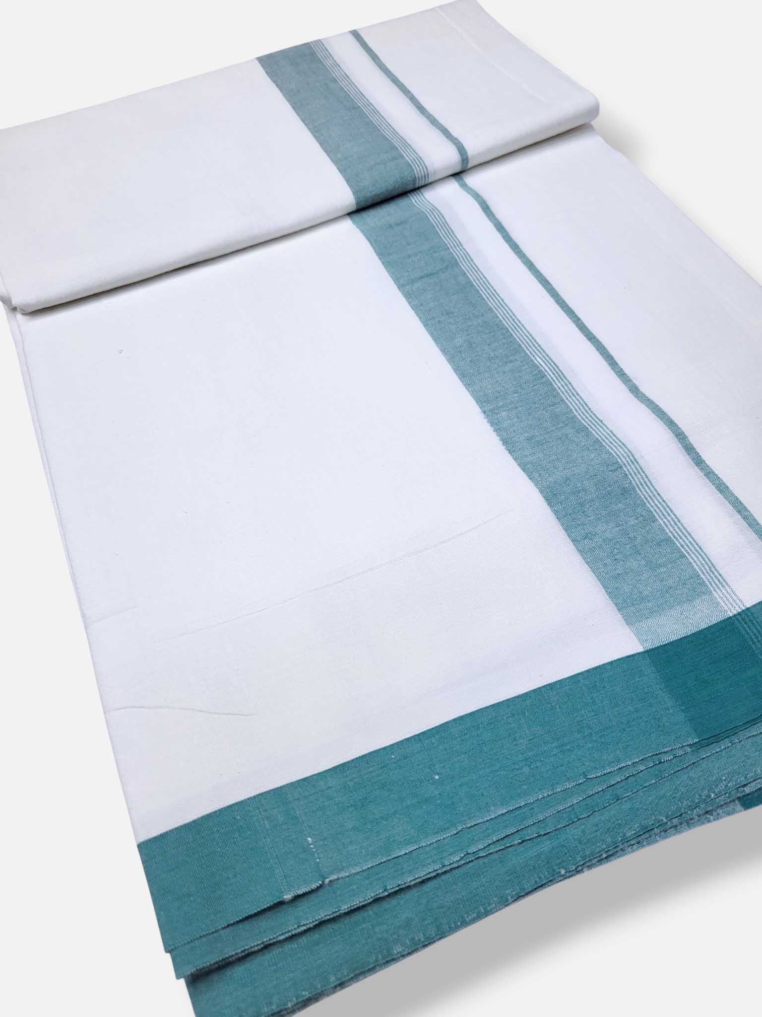 Single Kerala Pure White Mundu/Dhoti