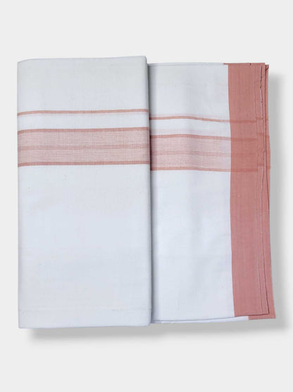 Single Kerala Pure White Mundu/Dhoti