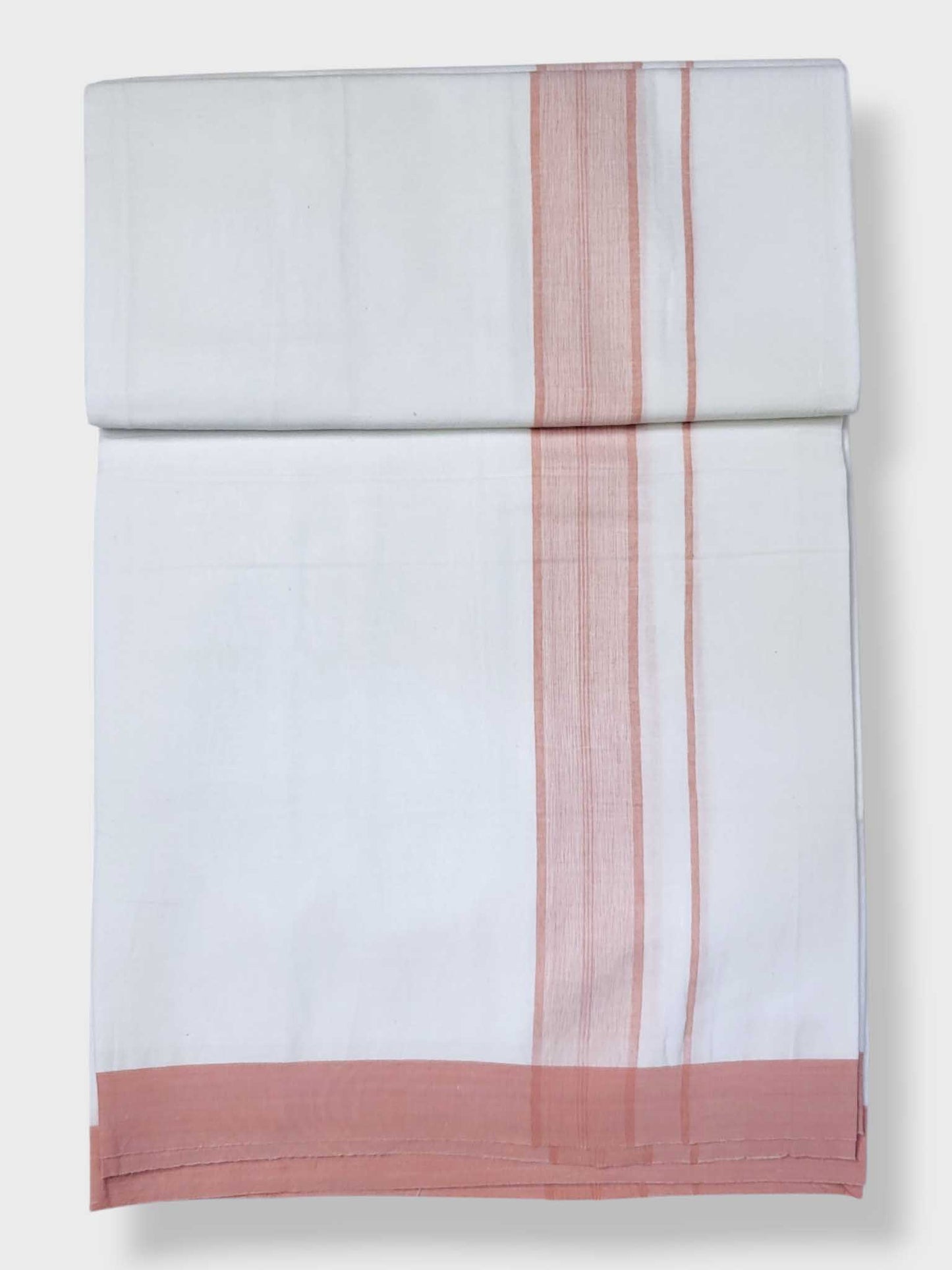 Single Kerala Pure White Mundu/Dhoti