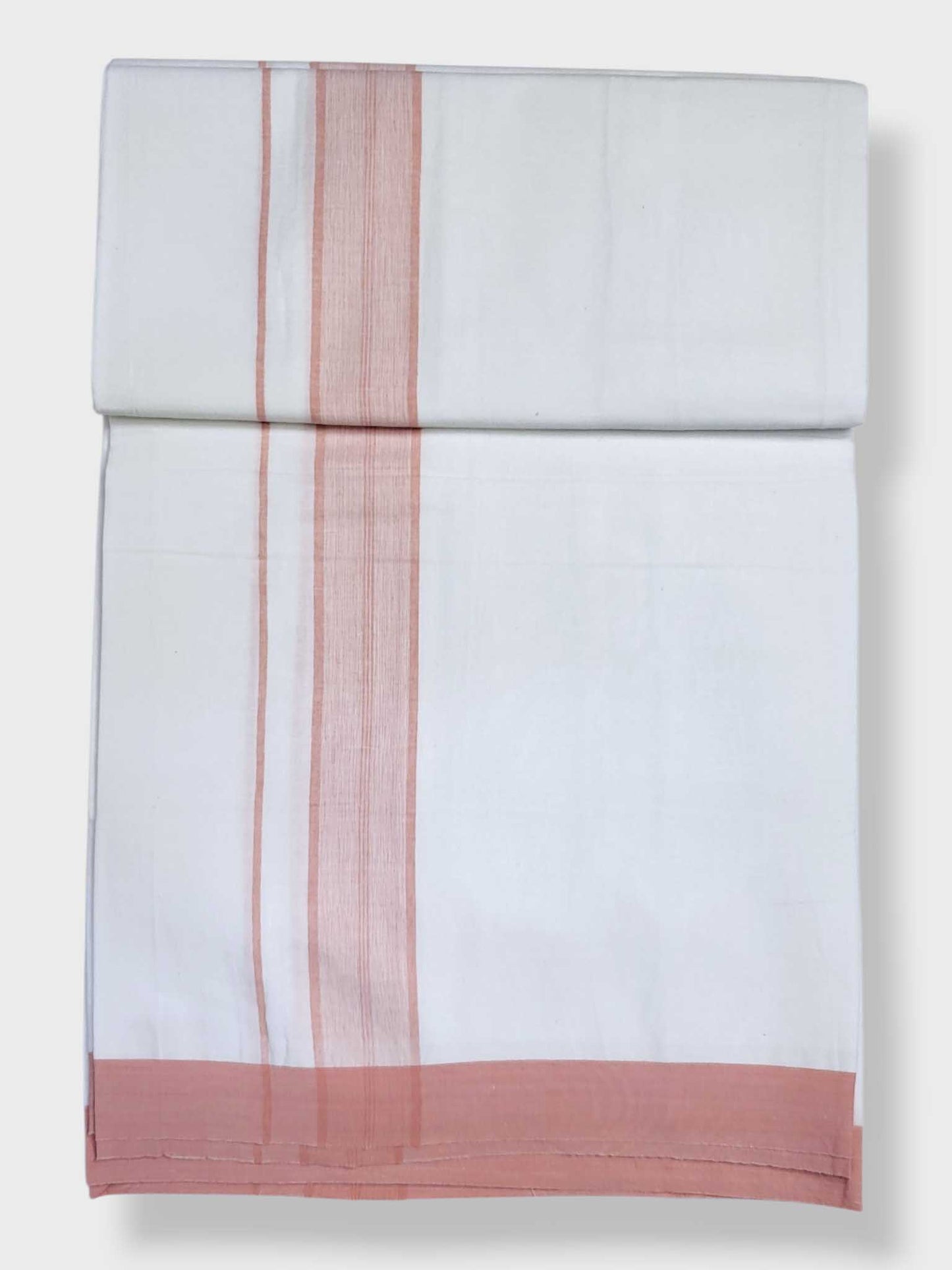 Single Kerala Pure White Mundu/Dhoti