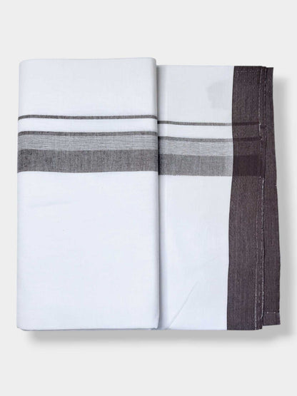 Single Kerala Pure White Mundu/Dhoti