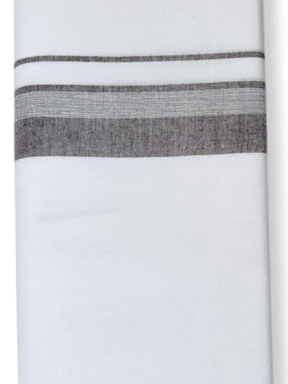 Single Kerala Pure White Mundu/Dhoti