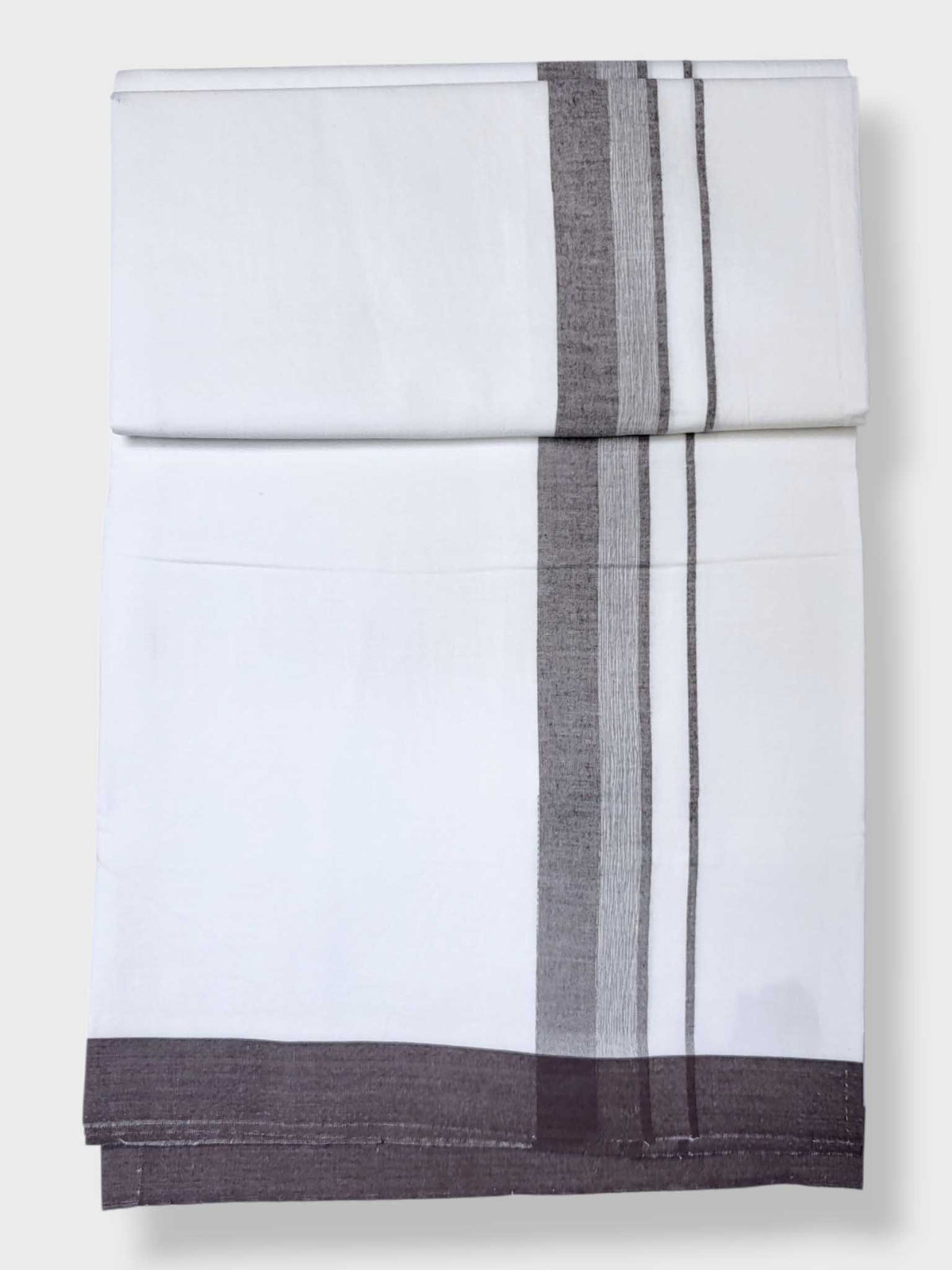 Single Kerala Pure White Mundu/Dhoti