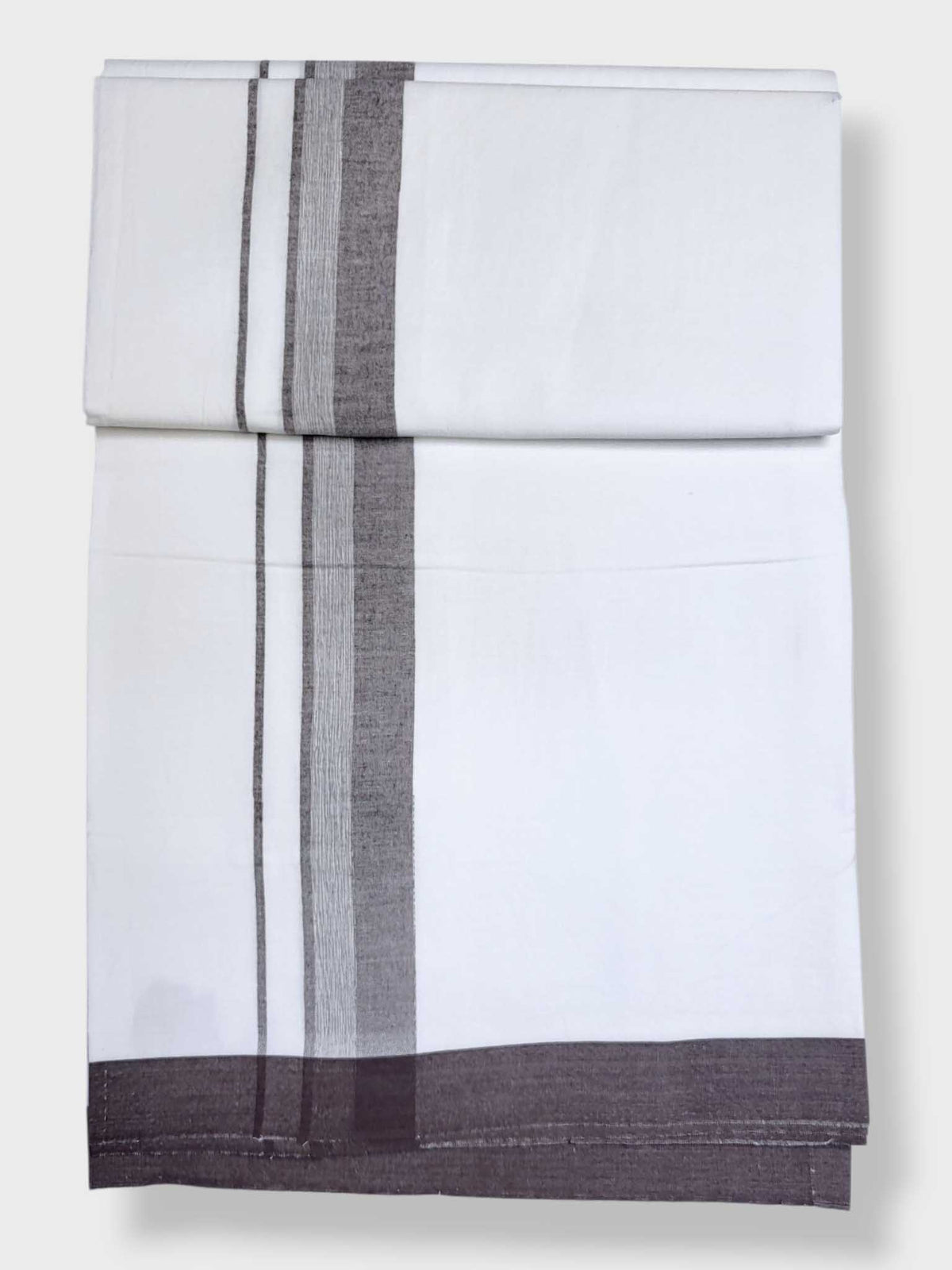 Single Kerala Pure White Mundu/Dhoti