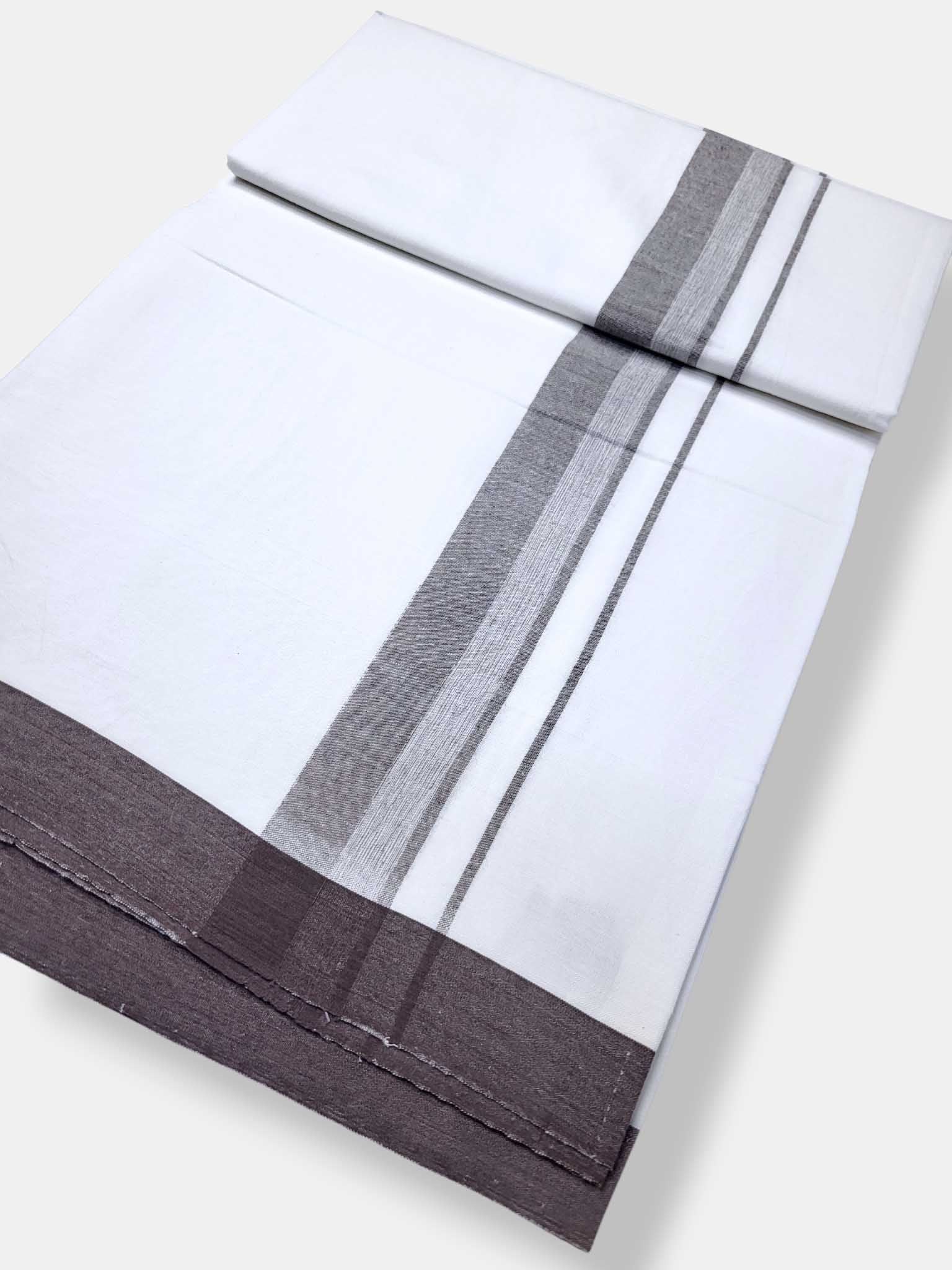 Single Kerala Pure White Mundu/Dhoti