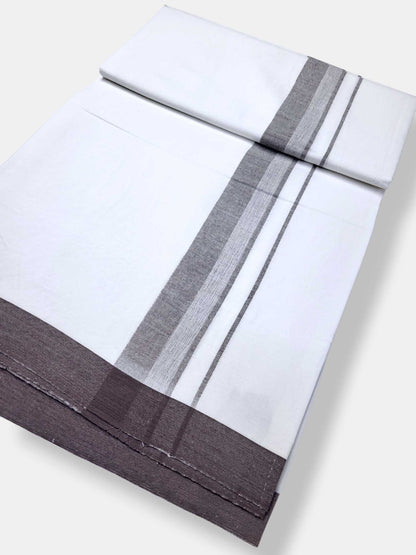 Single Kerala Pure White Mundu/Dhoti