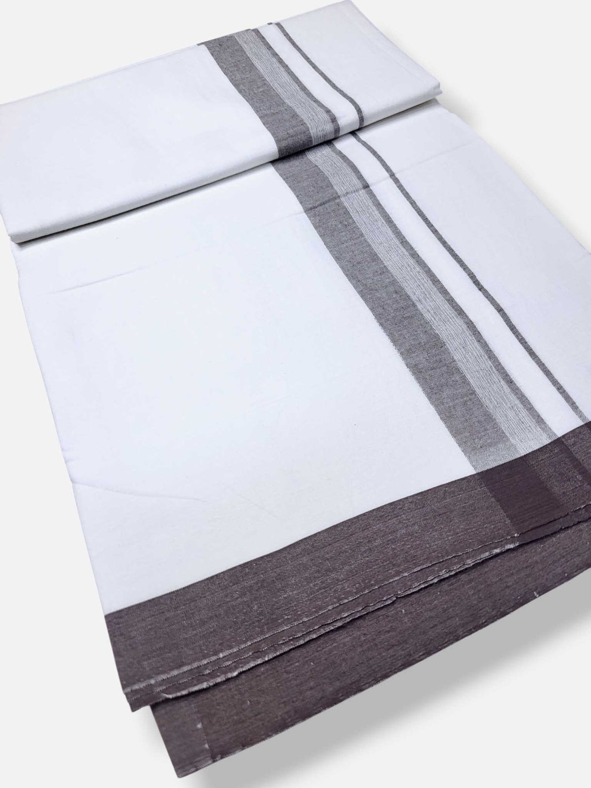 Single Kerala Pure White Mundu/Dhoti