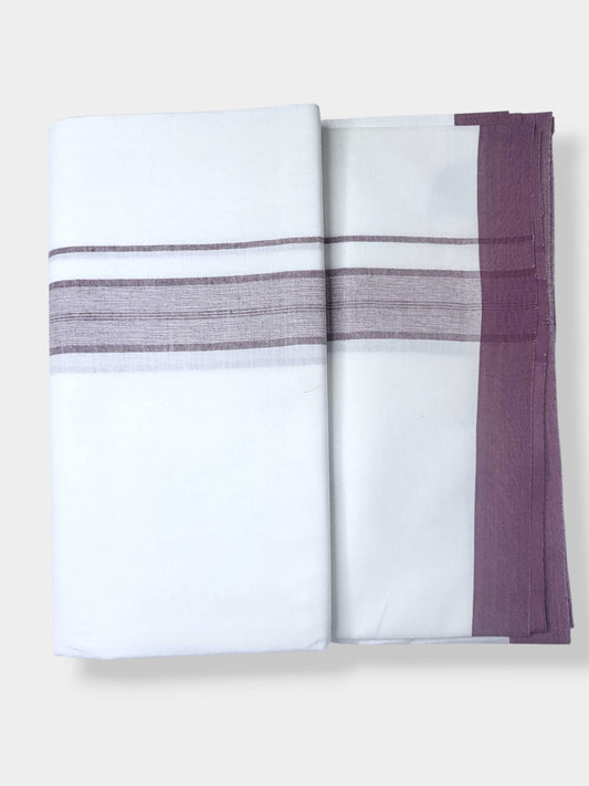 Single Kerala Pure White Mundu/Dhoti