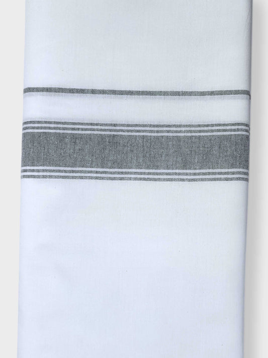 Single Kerala Pure White Mundu/Dhoti