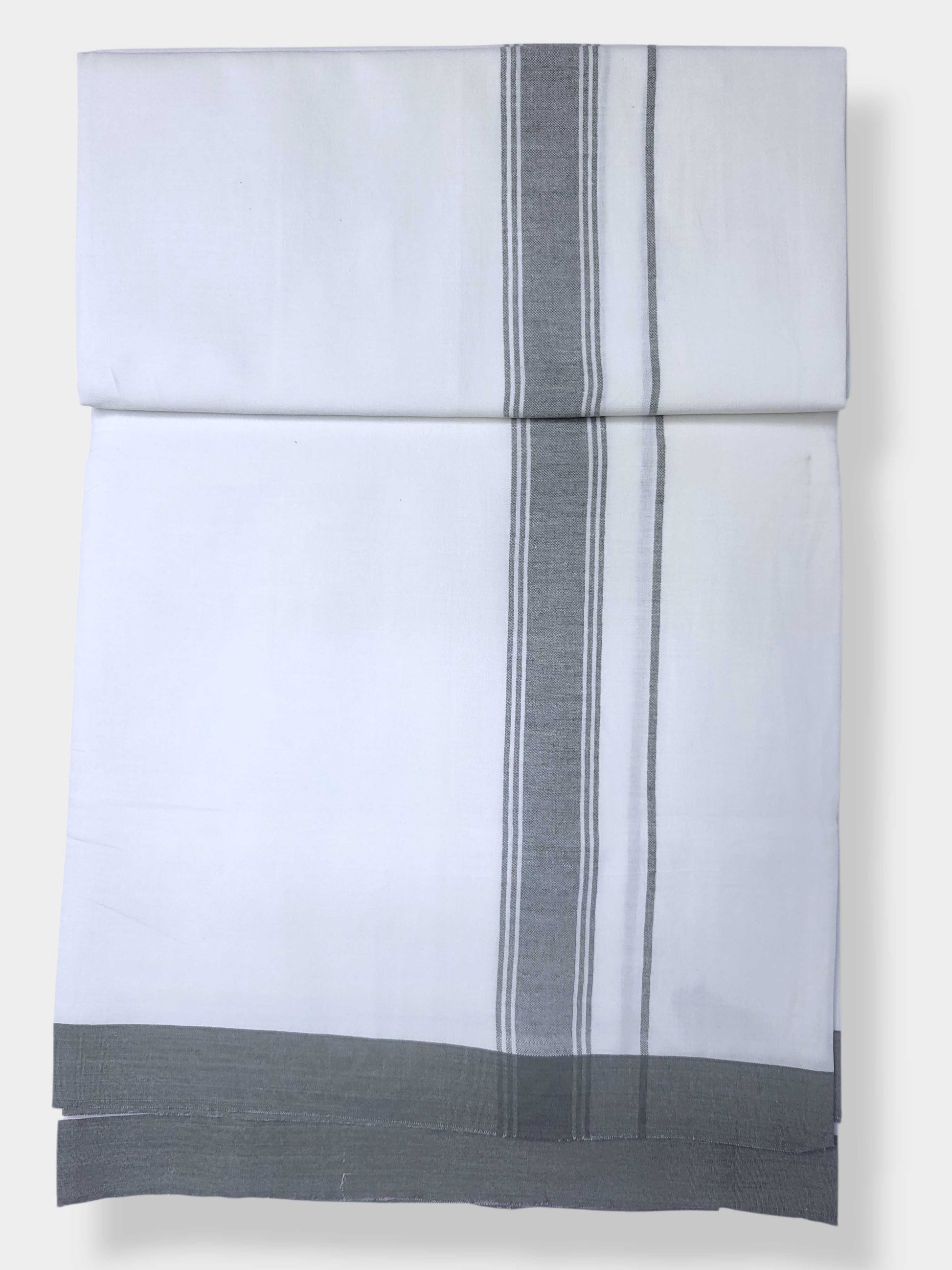 Single Kerala Pure White Mundu/Dhoti