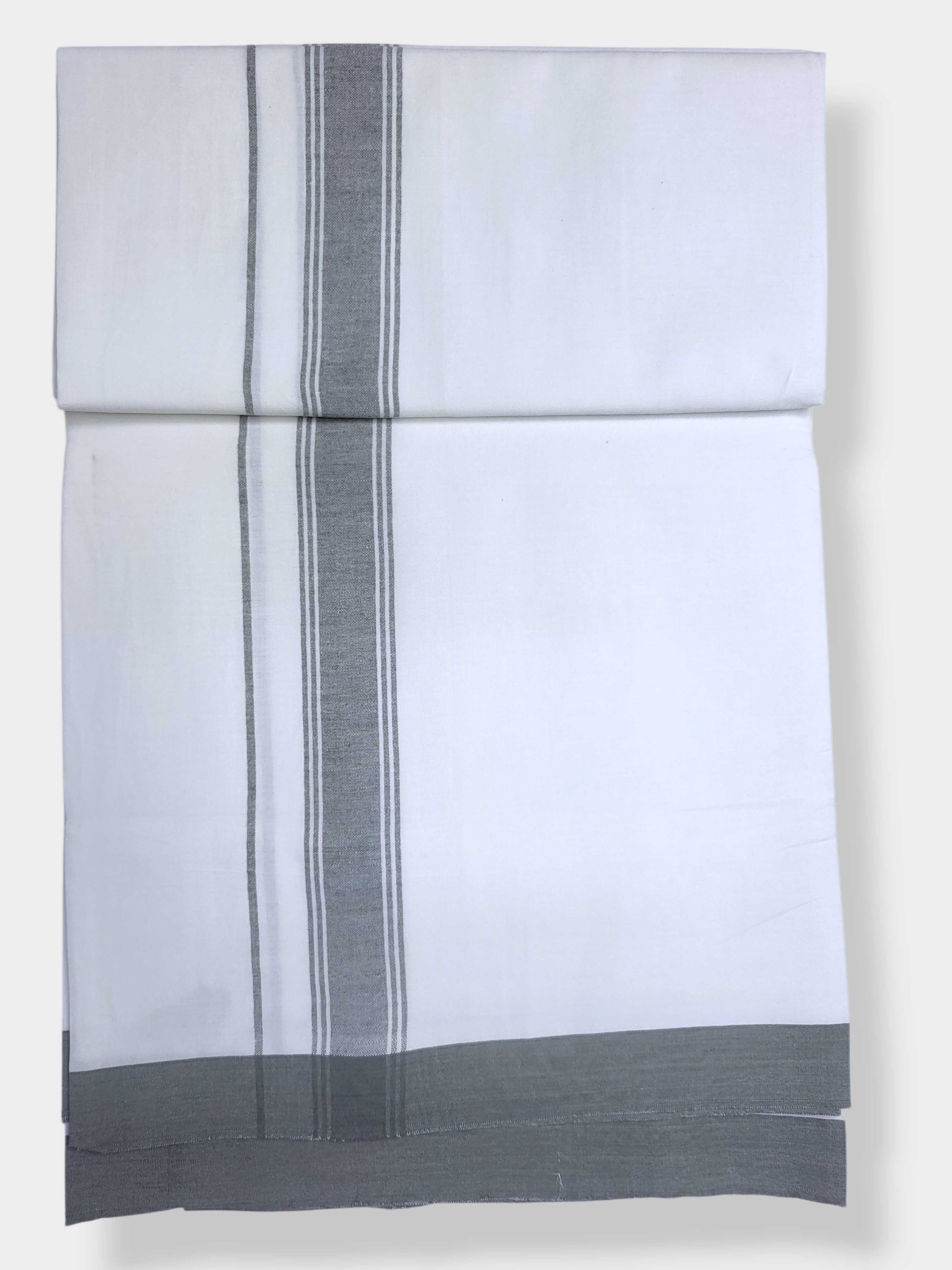 Single Kerala Pure White Mundu/Dhoti