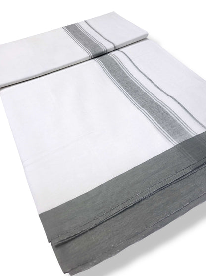 Single Kerala Pure White Mundu/Dhoti