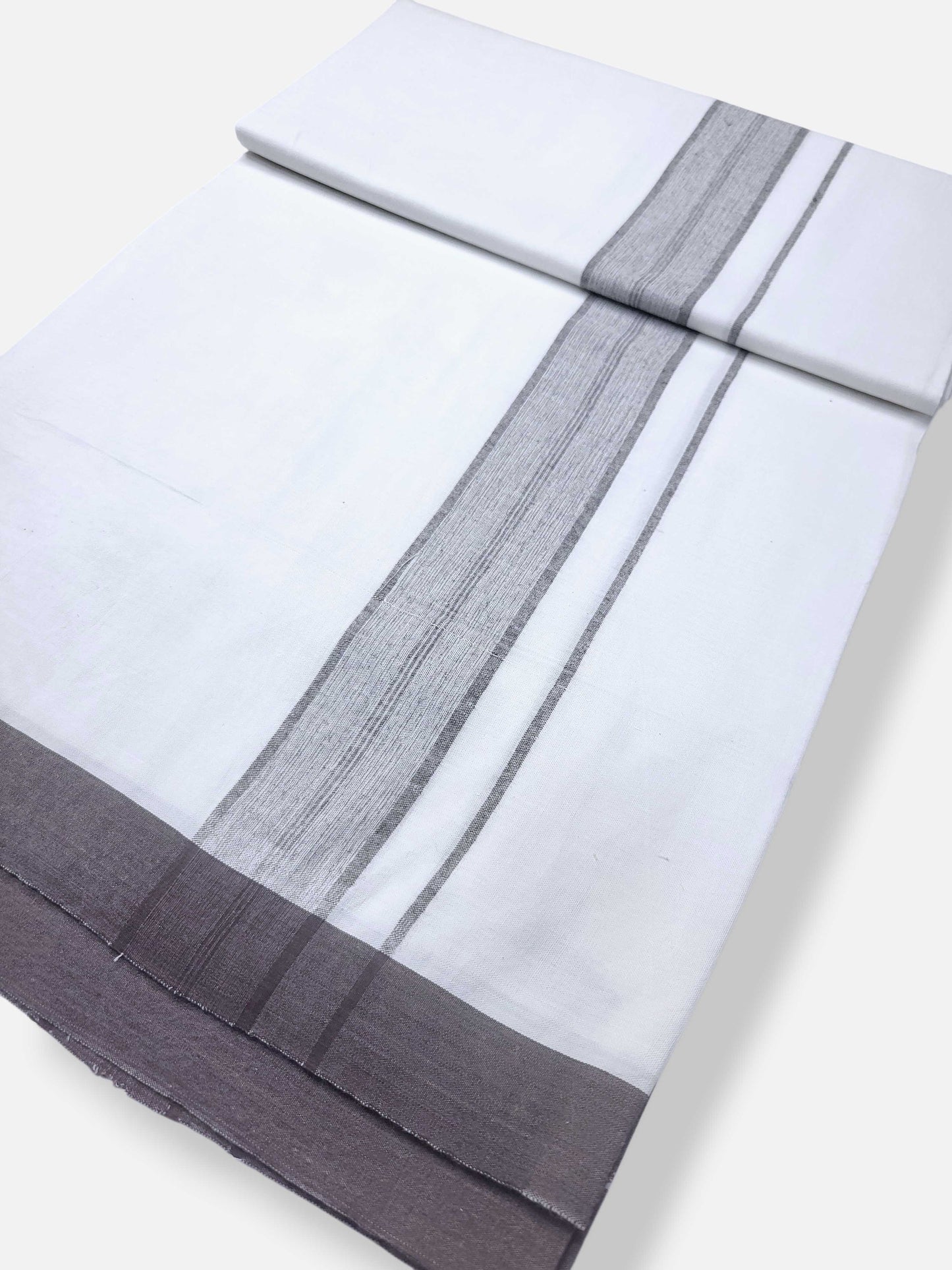 Single Kerala Pure White Mundu/Dhoti