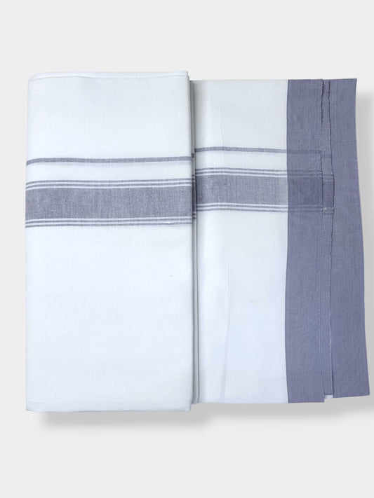 Single Kerala Pure White Mundu/Dhoti