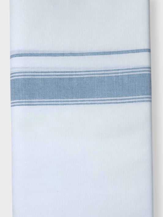 Single Kerala Pure White Mundu/Dhoti