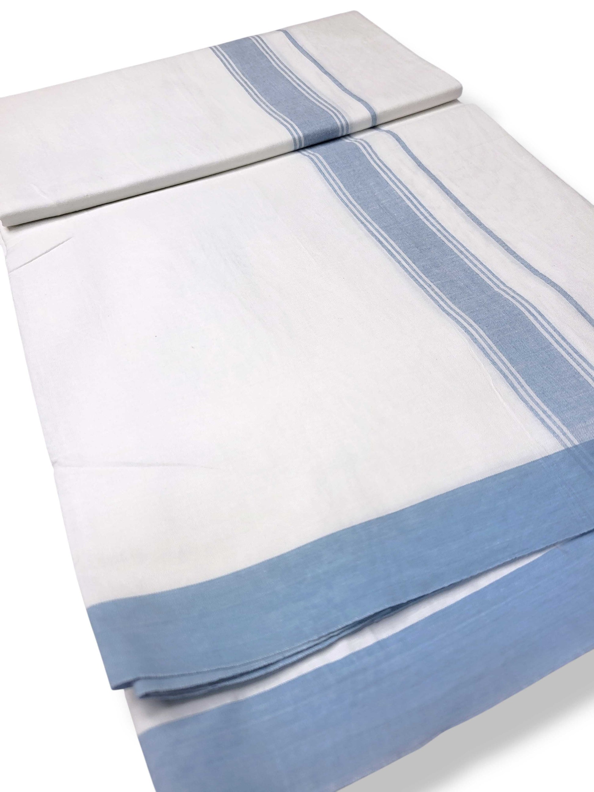 Single Kerala Pure White Mundu/Dhoti