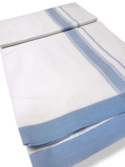 Single Kerala Pure White Mundu/Dhoti