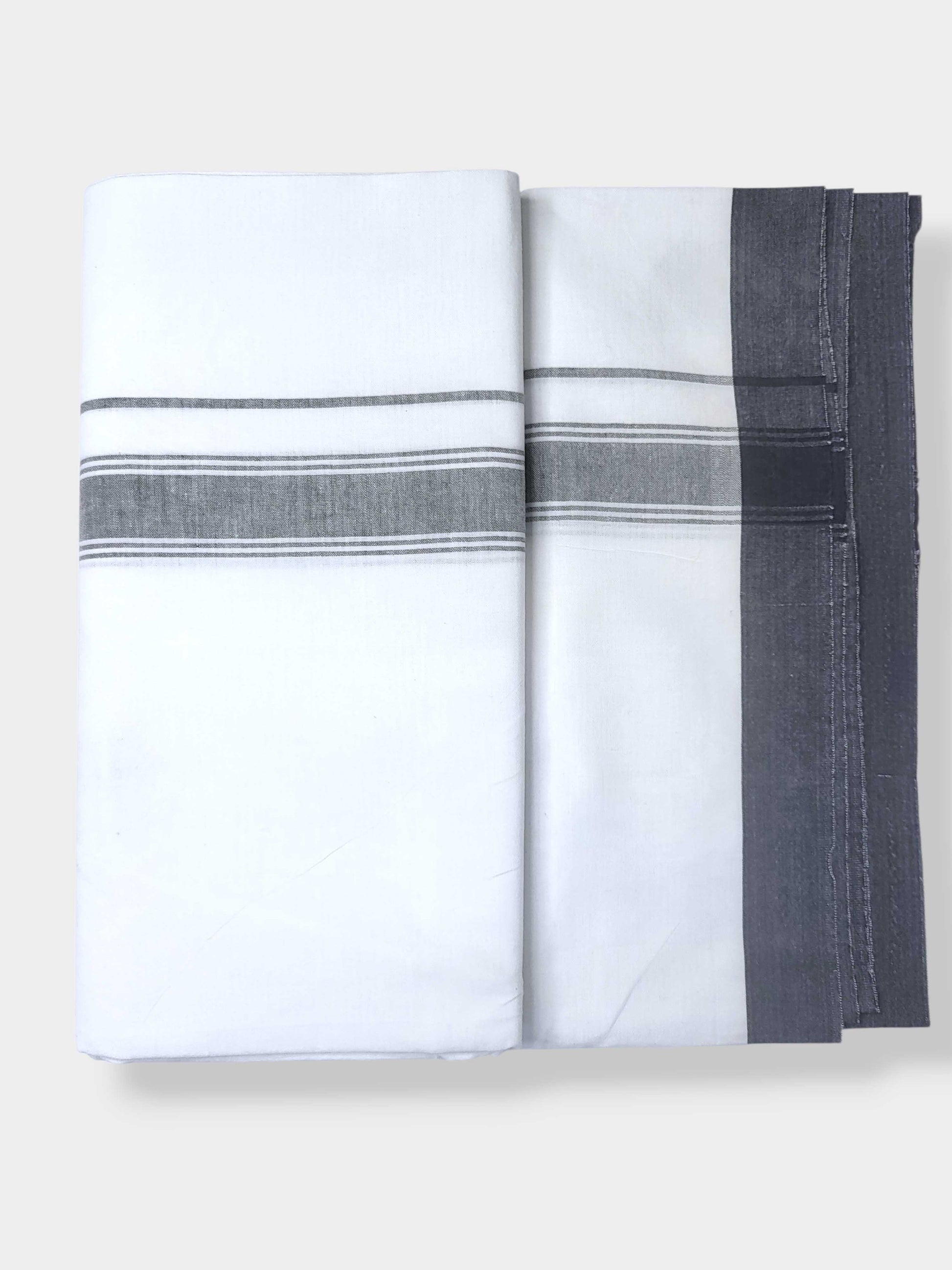 Single Kerala Pure White Mundu/Dhoti