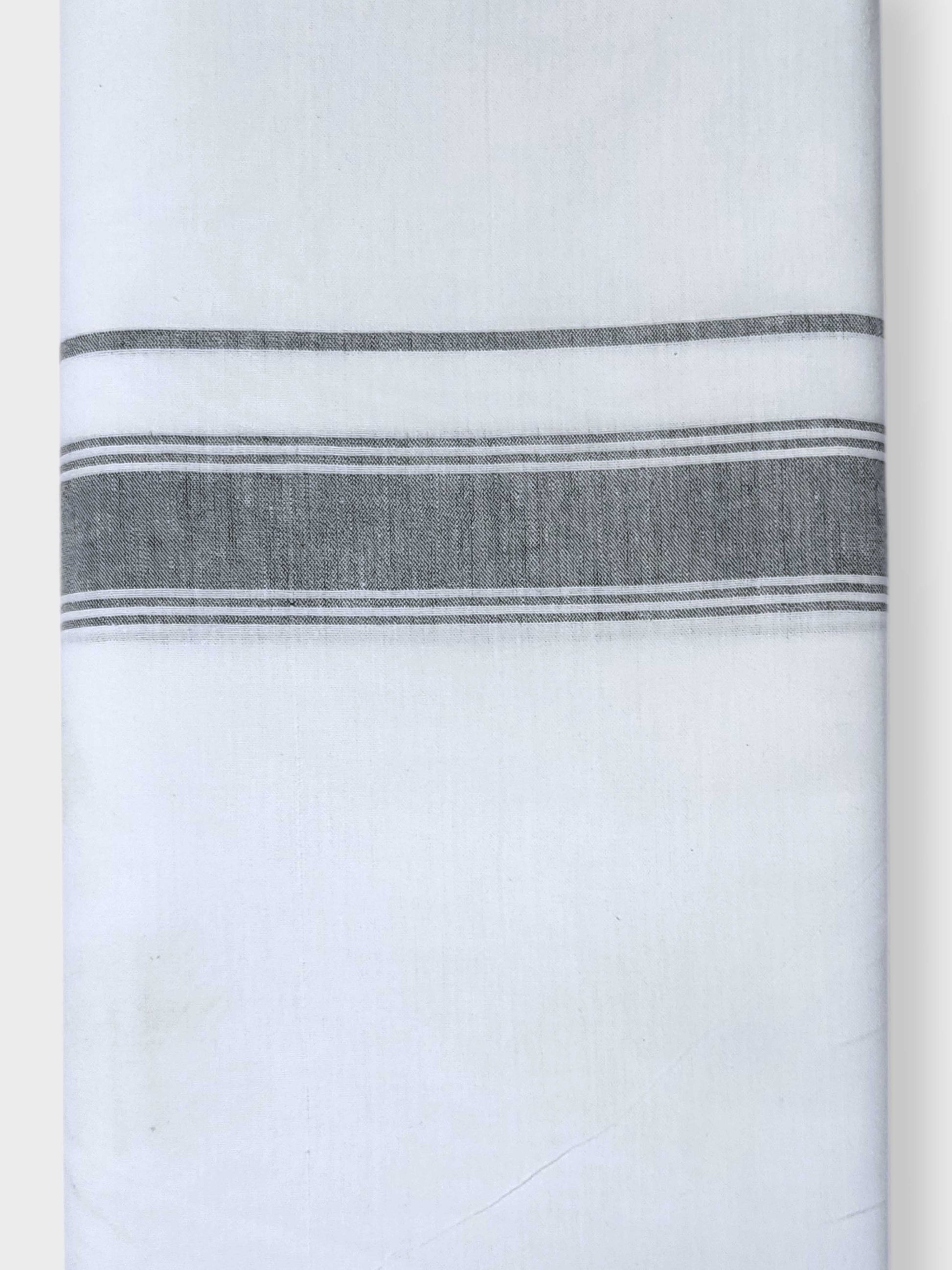 Single Kerala Pure White Mundu/Dhoti