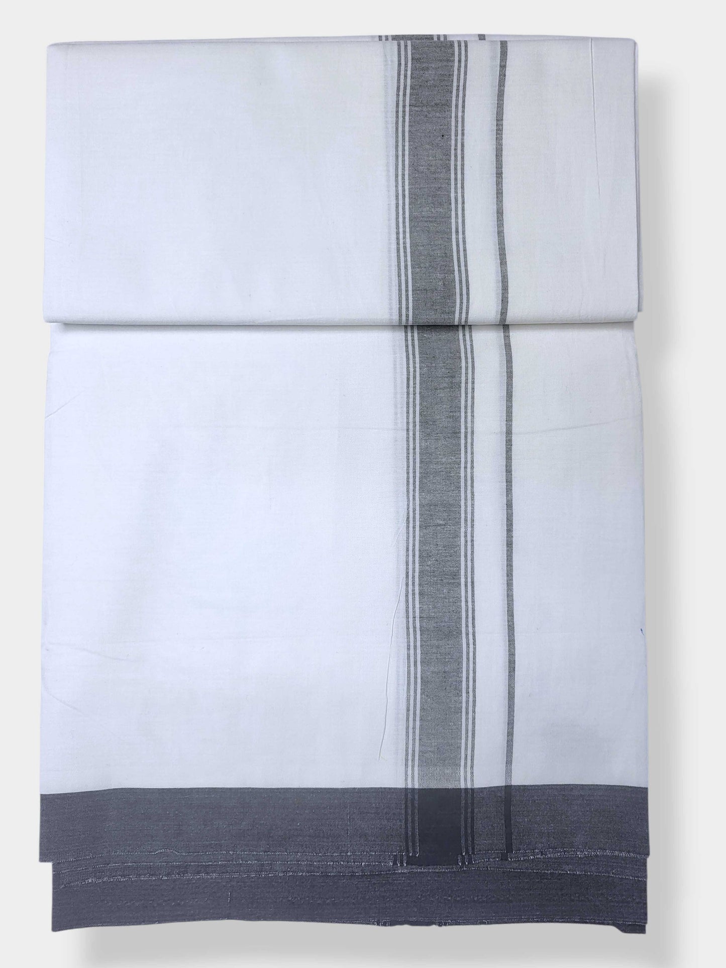 Single Kerala Pure White Mundu/Dhoti